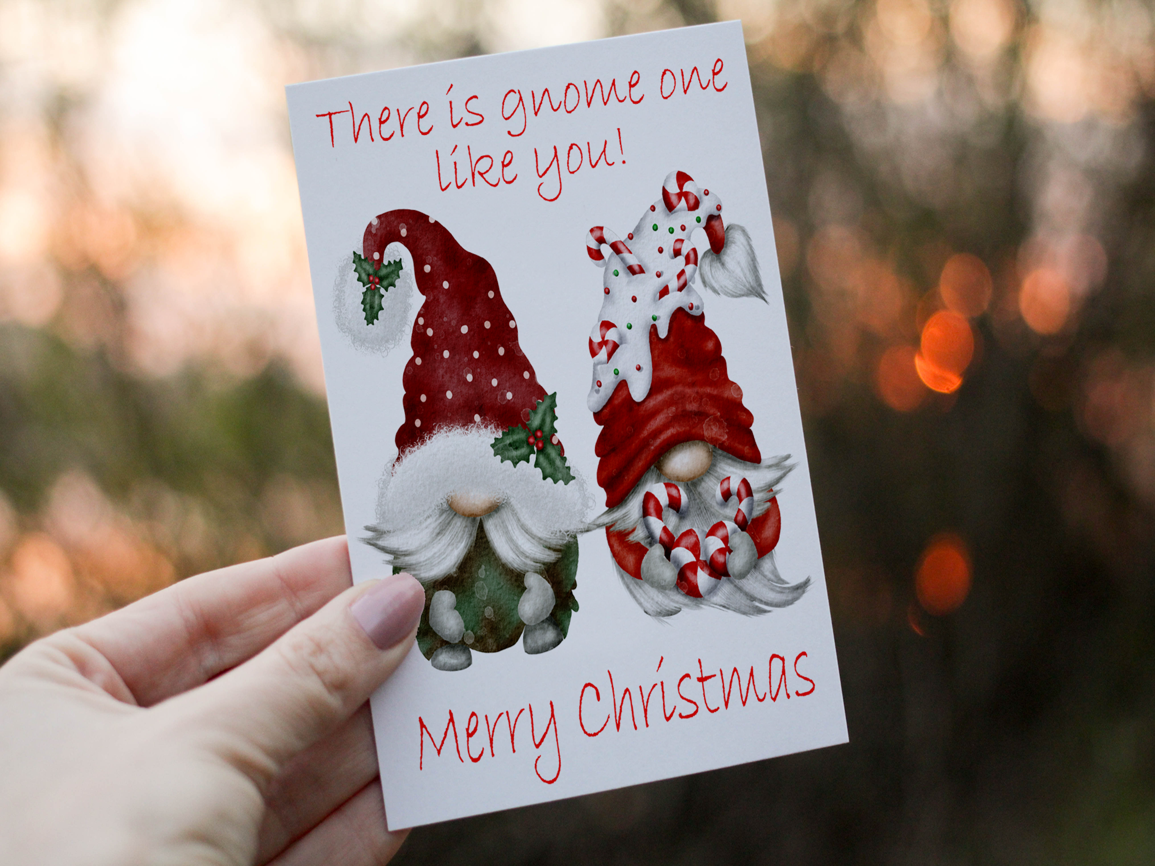 Gnome Christmas Card