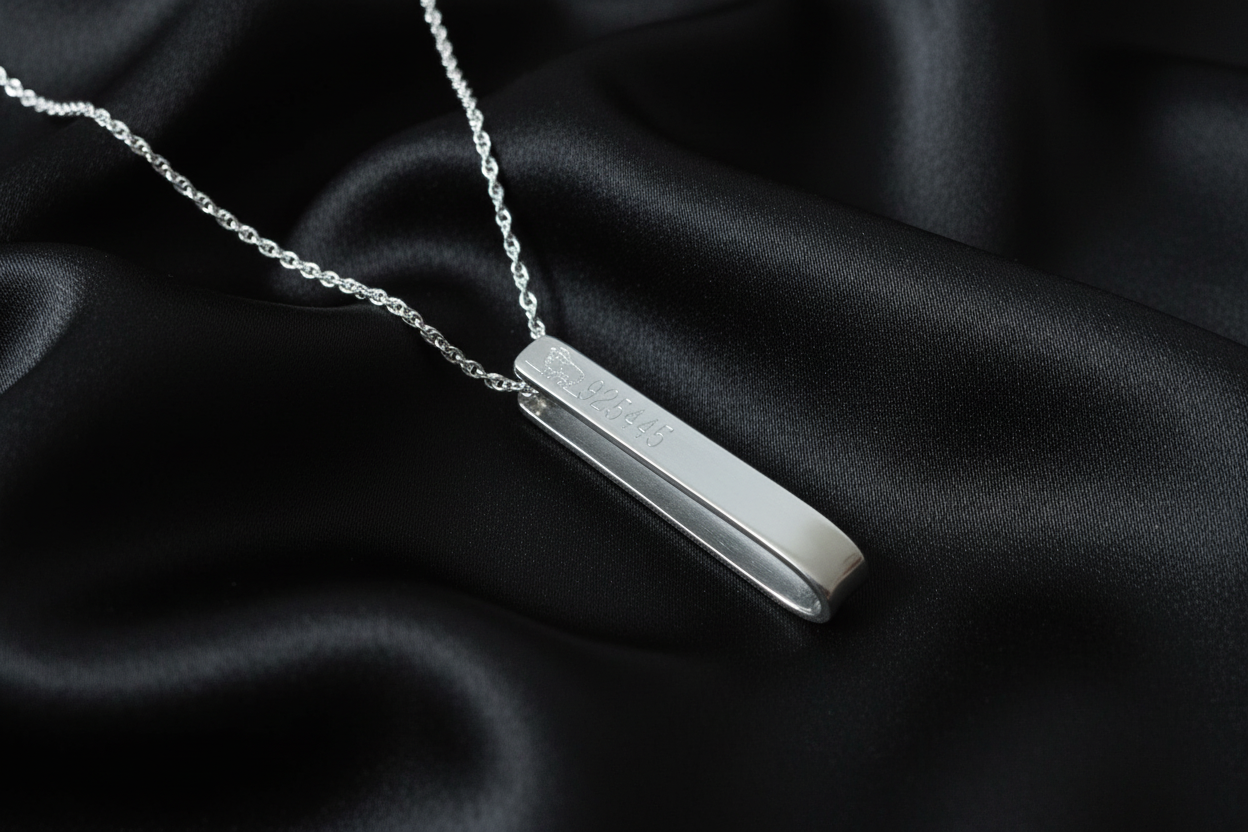 Sheep Tag Pendant & Chain