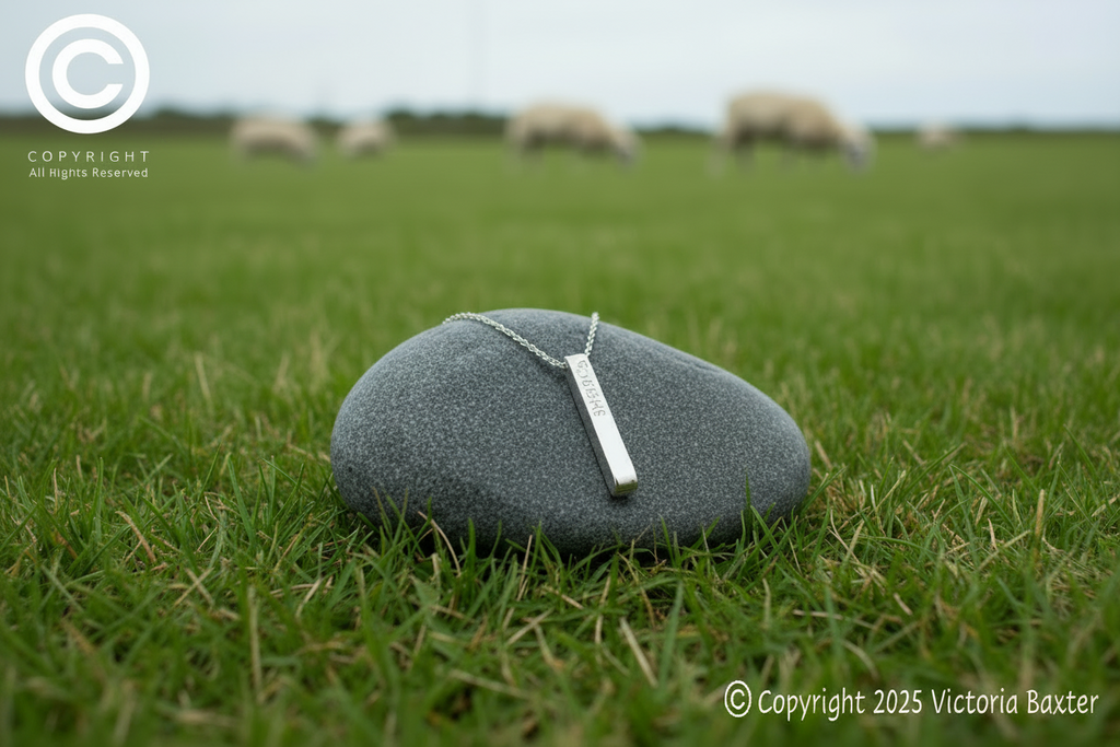 Sheep Tag Pendant & Chain