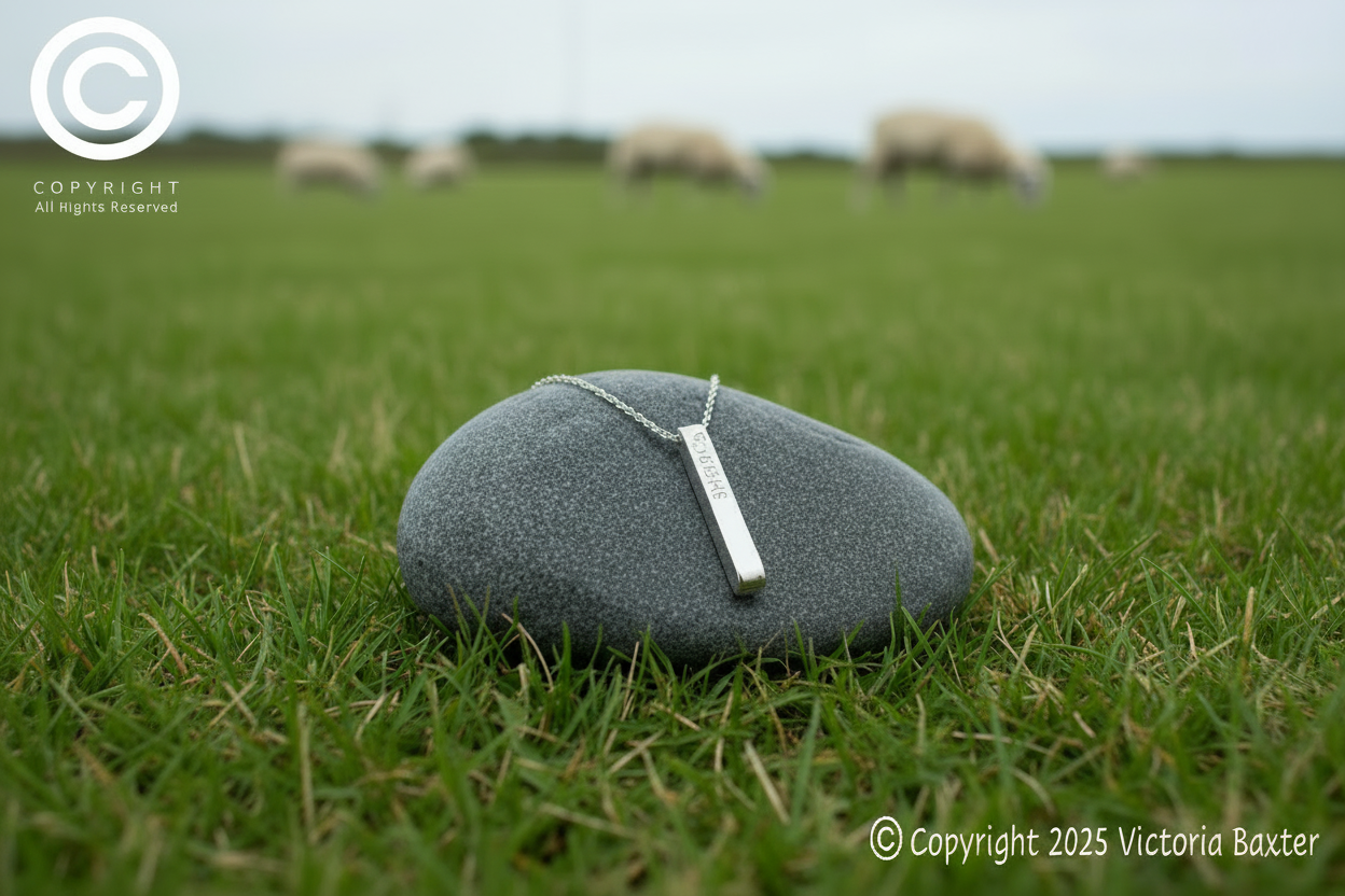 Sheep Tag Pendant & Chain