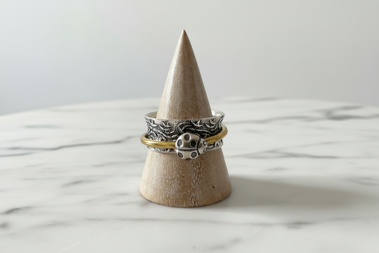 Ladybird Spinner Ring