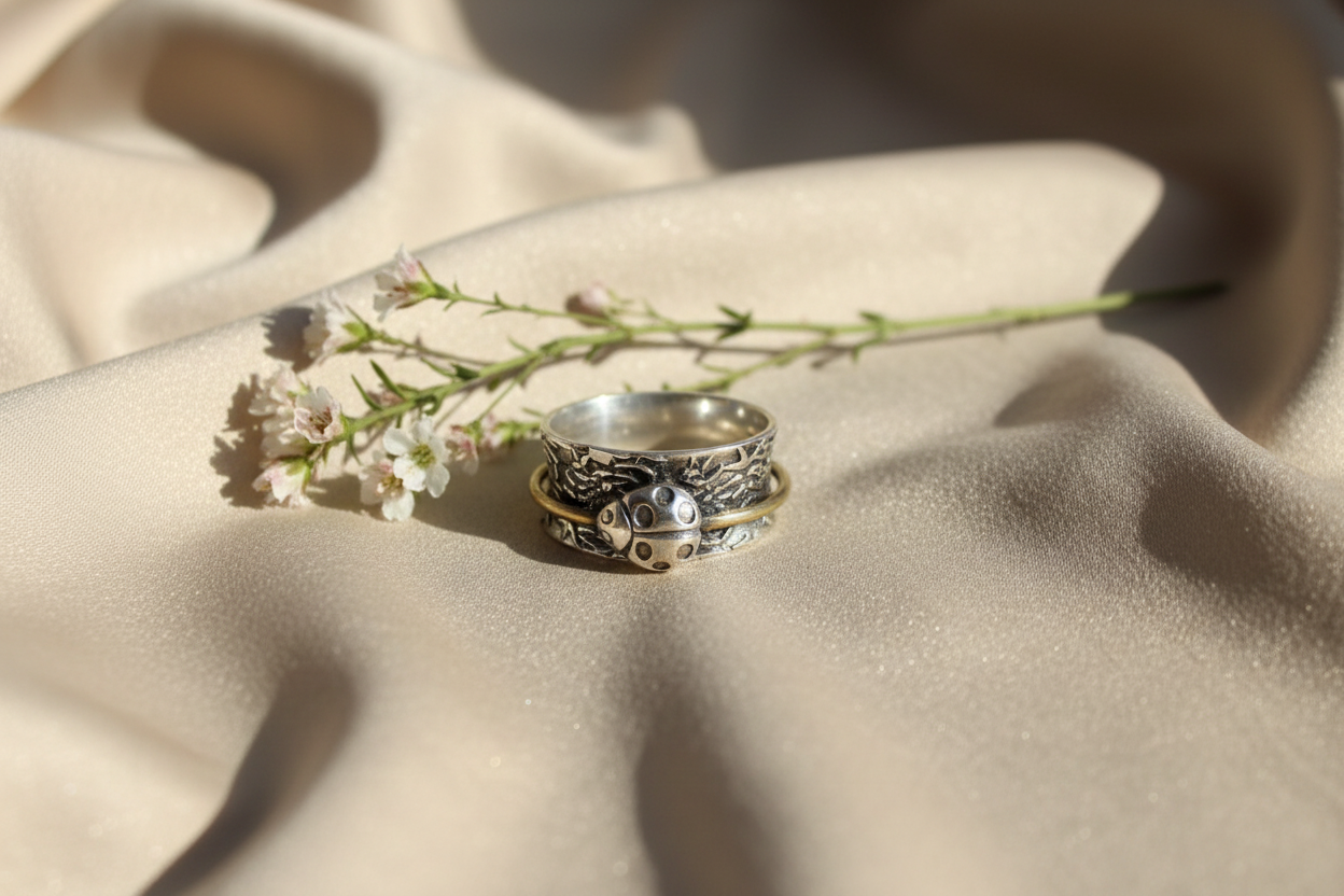 Ladybird Spinner Ring