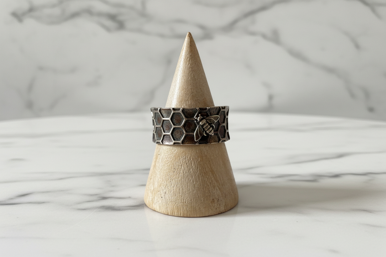 Bee Honeycomb Ring