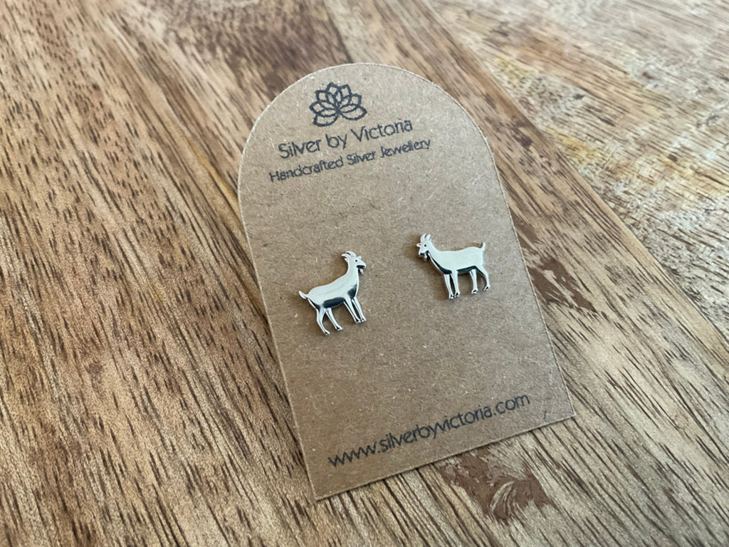 Goat Stud Earrings