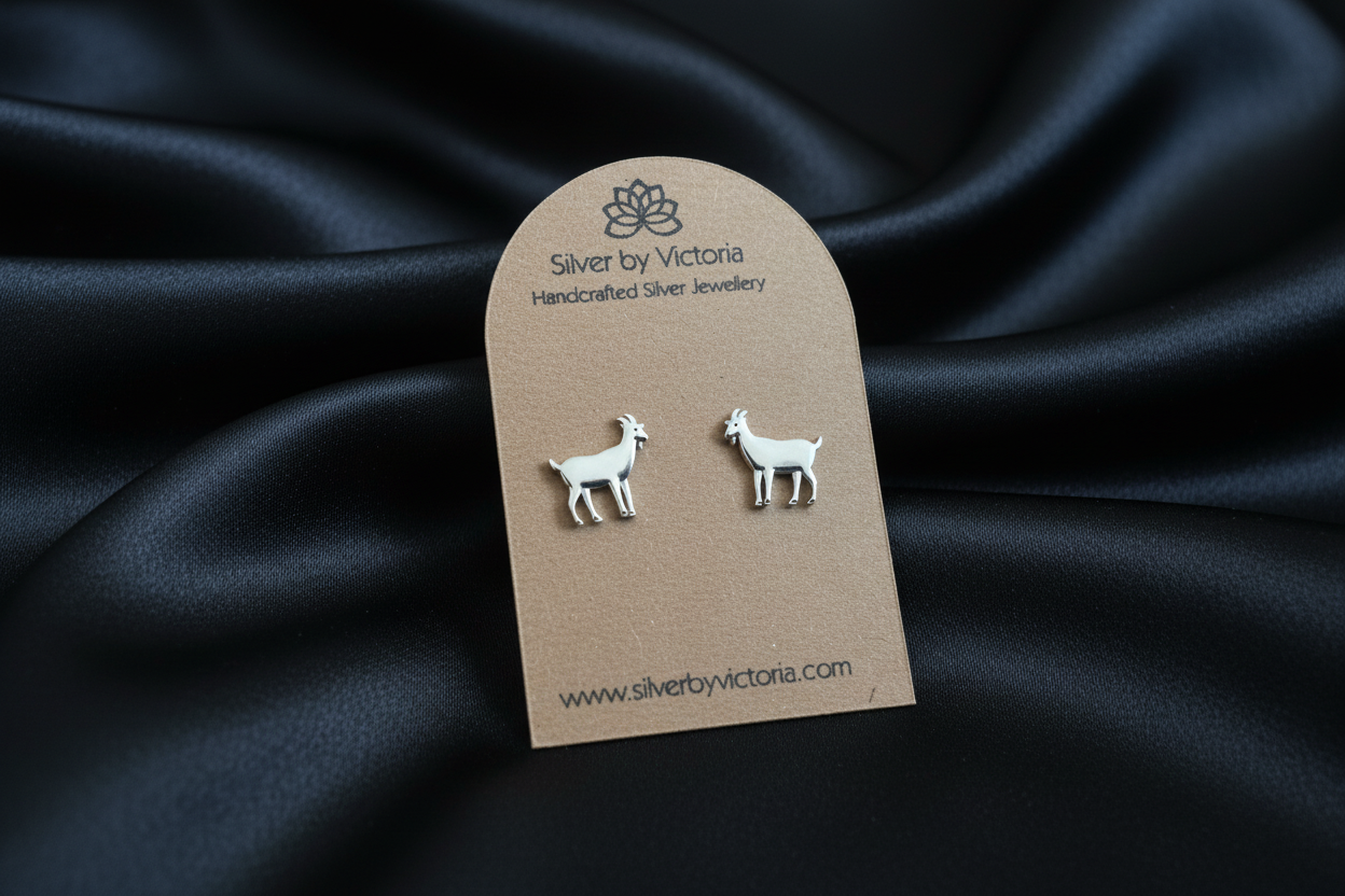 Goat Stud Earrings