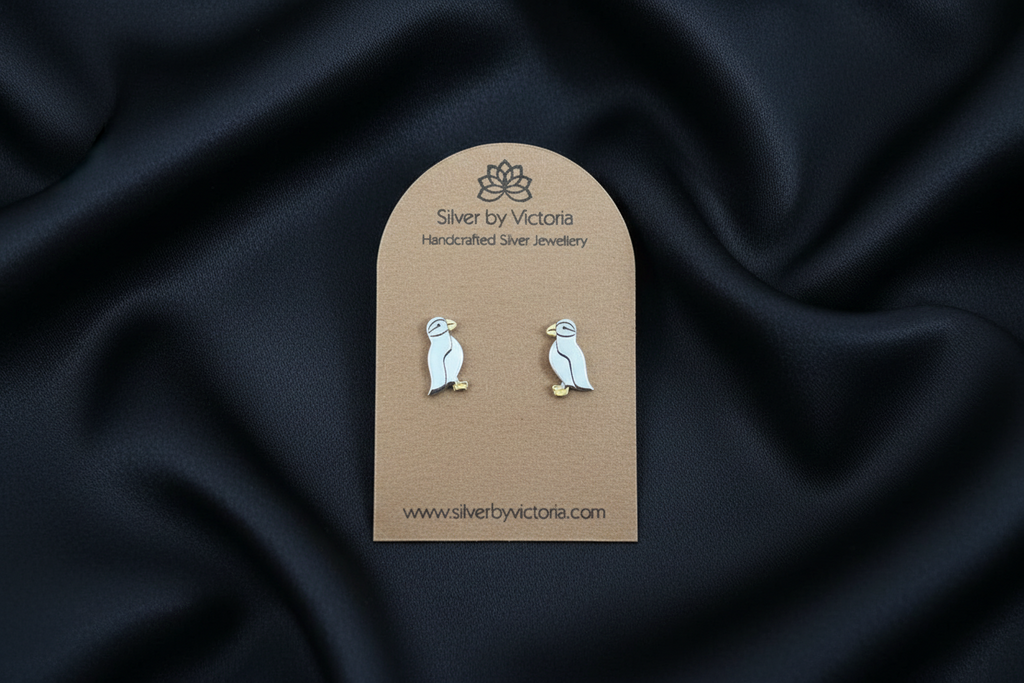 Puffin Stud Earrings