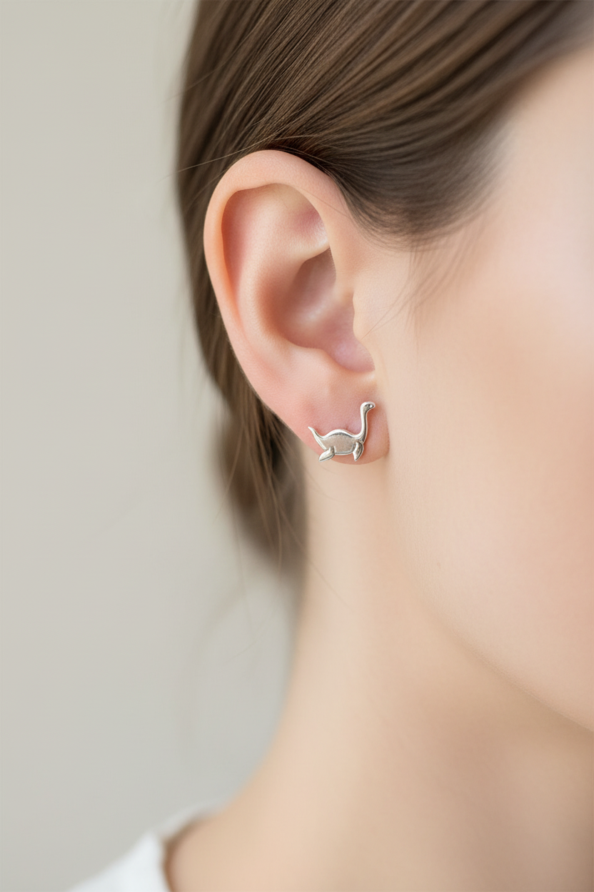 Plesiosaurus Stud Earrings - Nessy