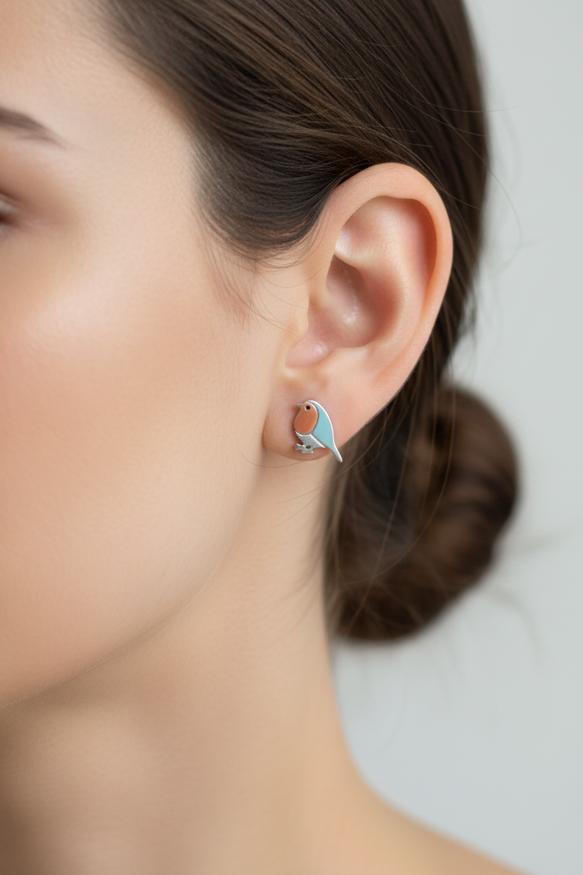 Robin Stud Earrings