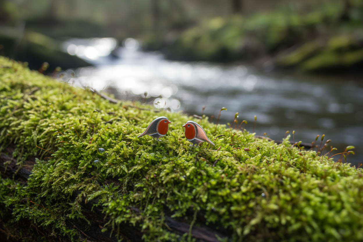 Robin Stud Earrings