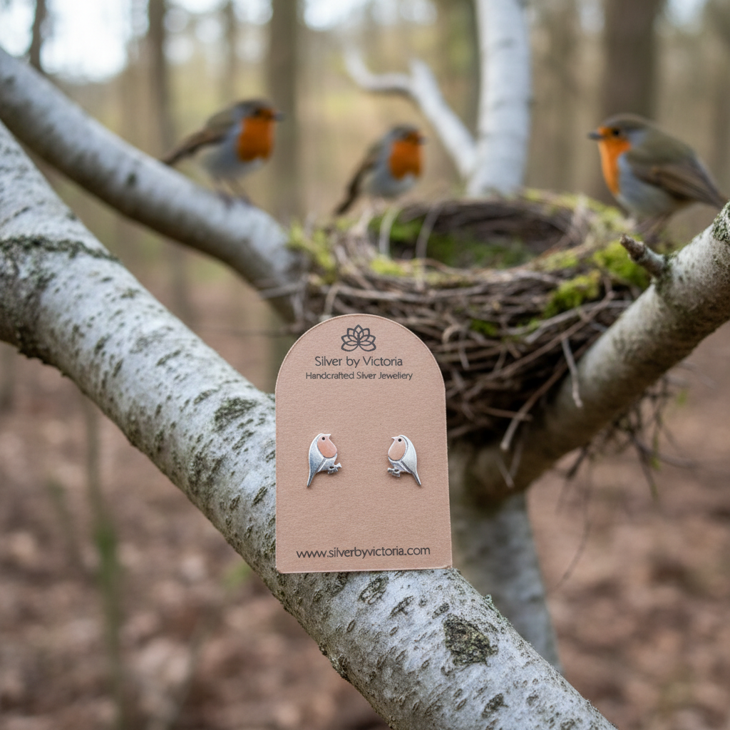 Robin Stud Earrings