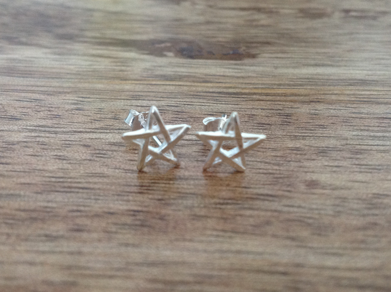 Pentagram Star Stud Earrings