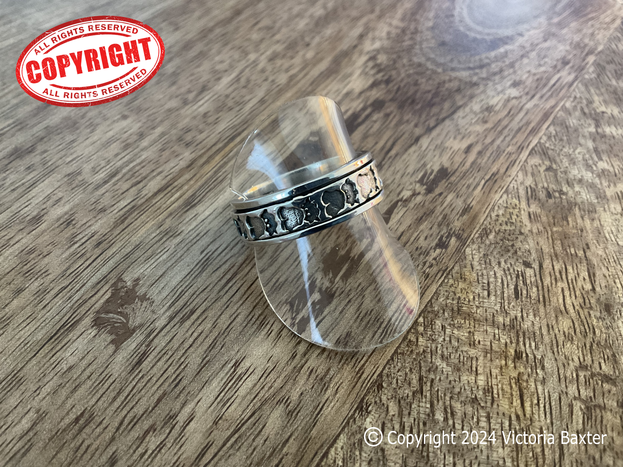 Highland Cow Spinner Ring